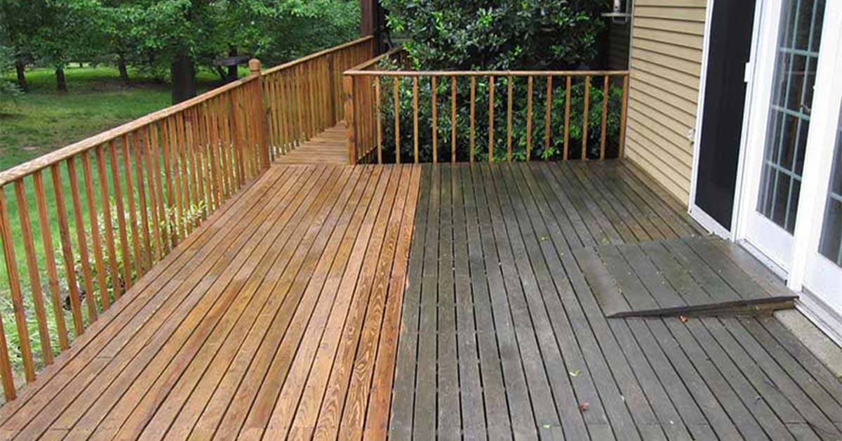 Decking cleaning